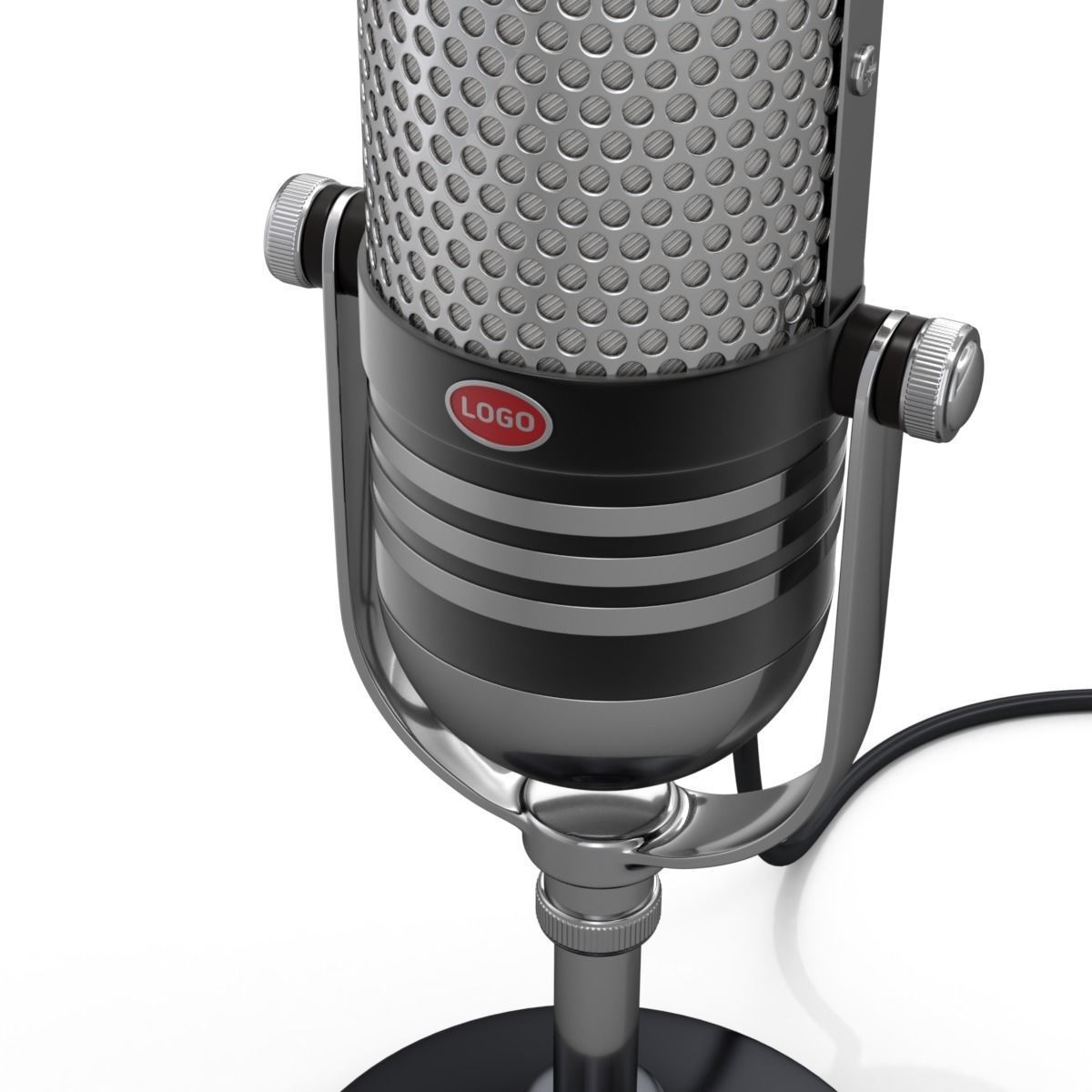 Studio Microphone 3D model_5
