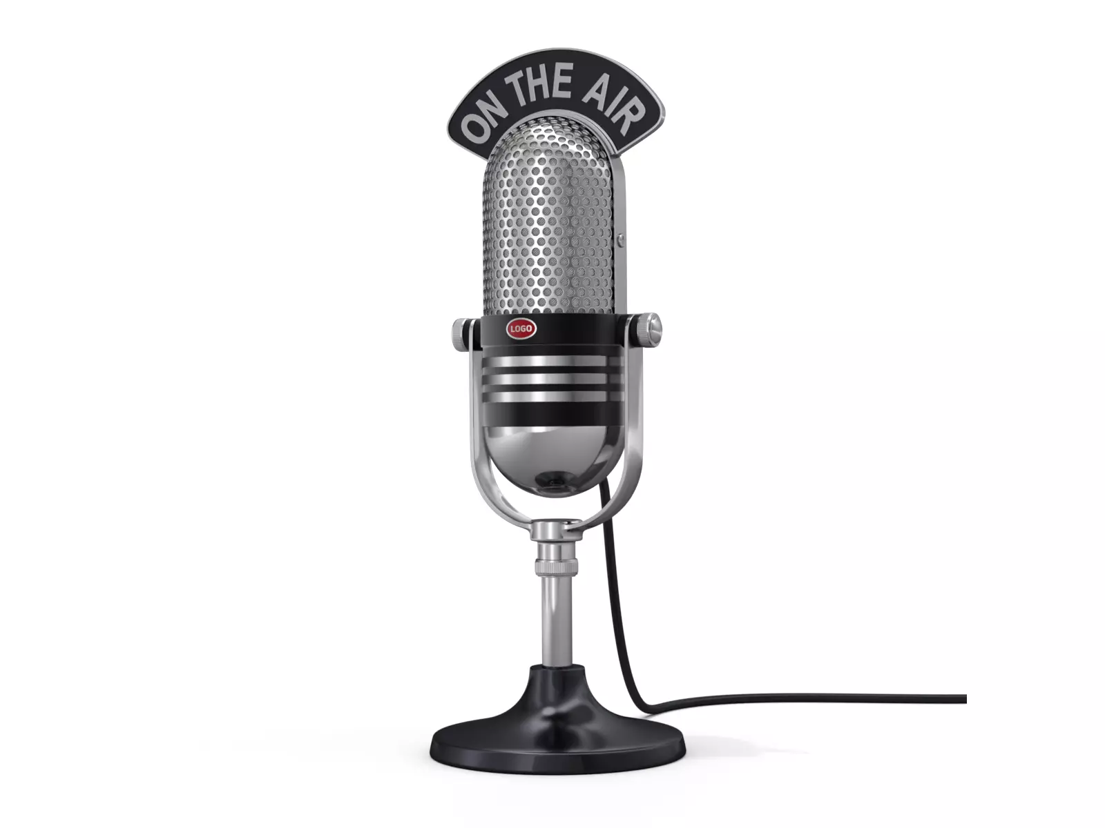 Studio Microphone 3D model_0