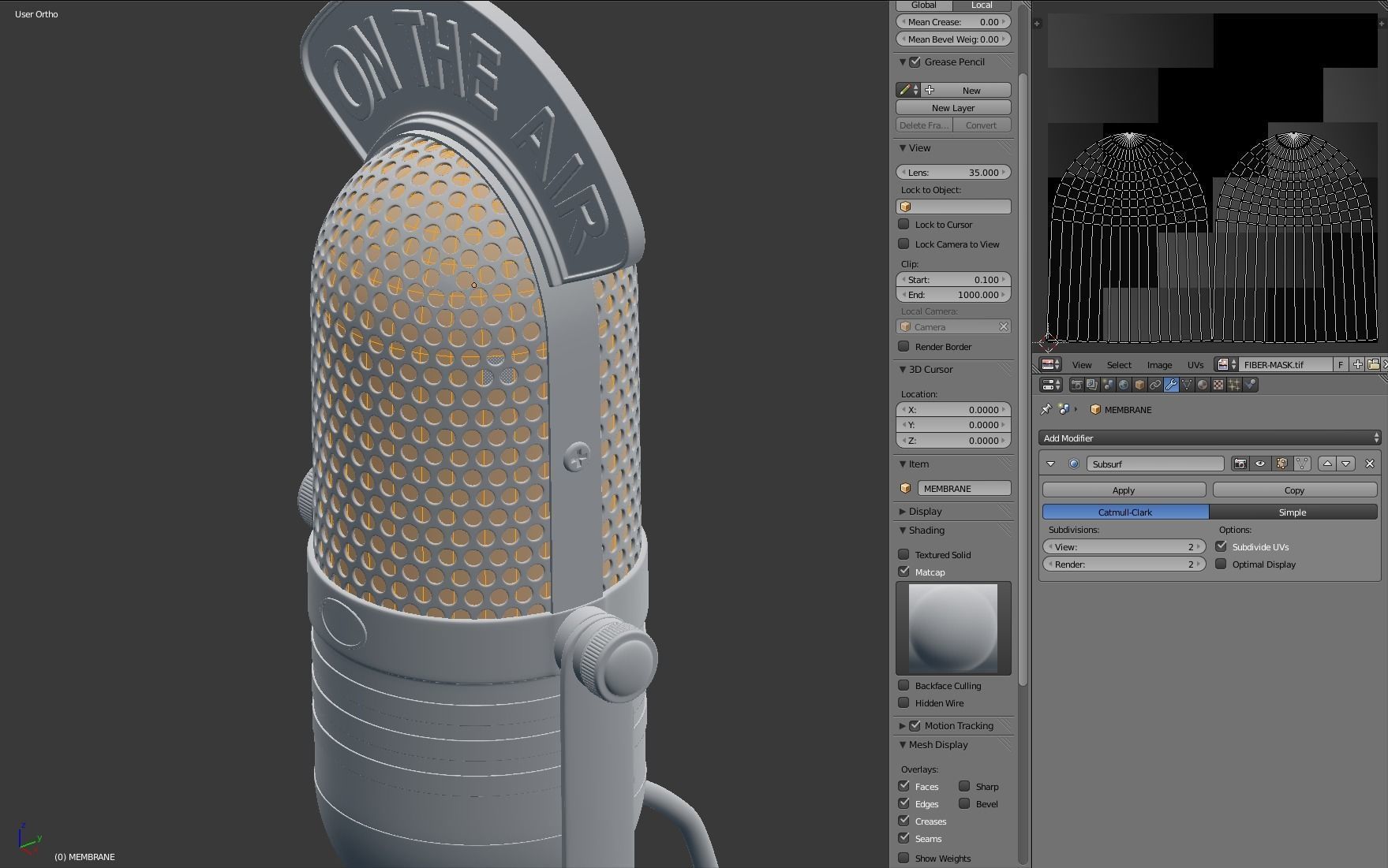 Studio Microphone 3D model_17