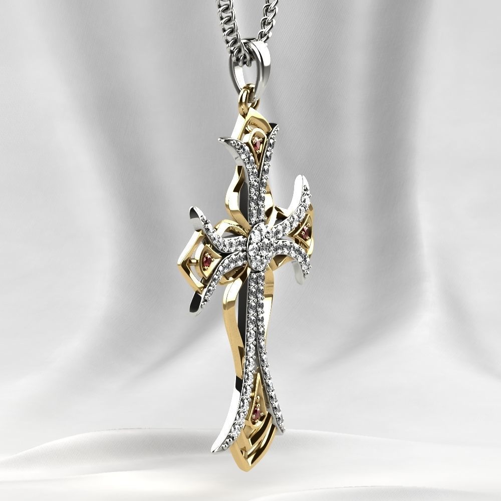 Rhoduim Golden Cross 3D print model_14