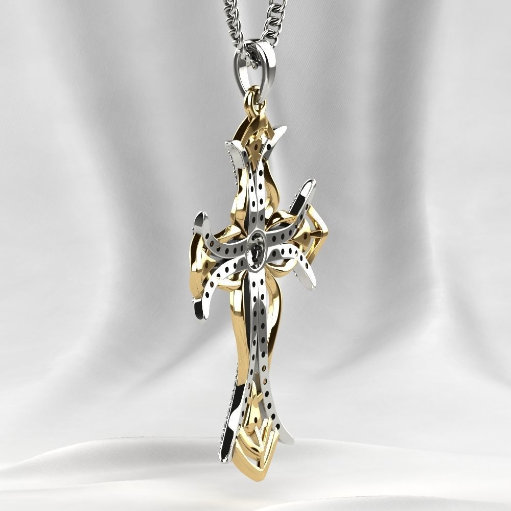 Rhoduim Golden Cross 3D print model_20