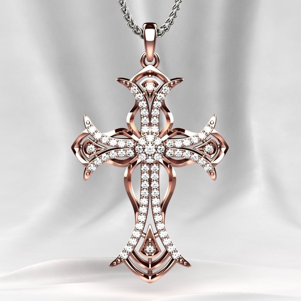 Rhoduim Golden Cross 3D print model_6
