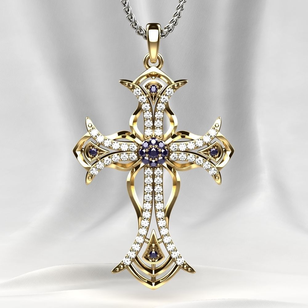 Rhoduim Golden Cross 3D print model_4