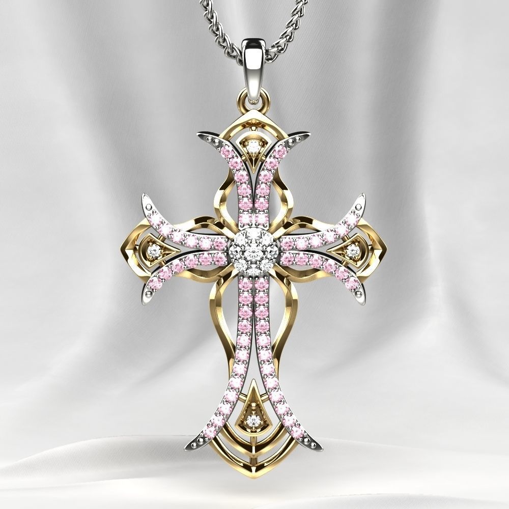 Rhoduim Golden Cross 3D print model_2