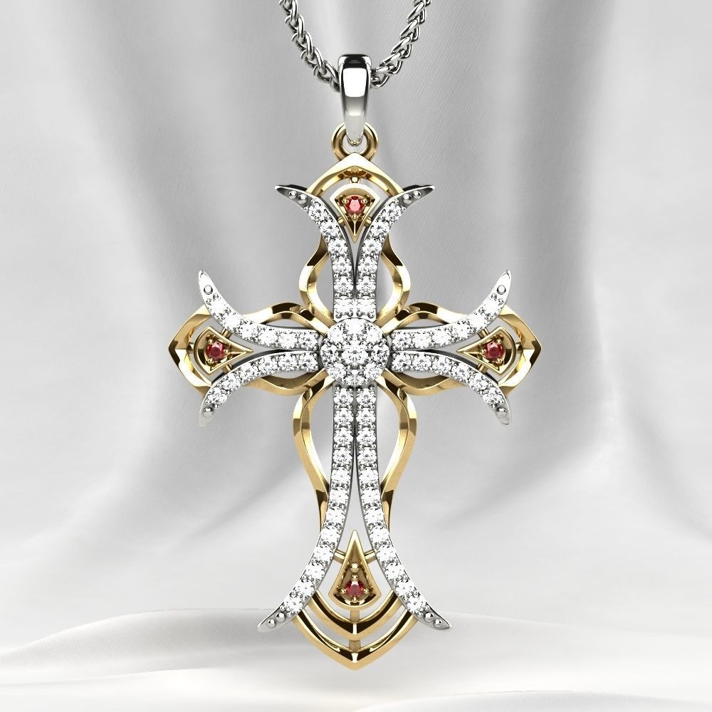 Rhoduim Golden Cross 3D print model_16