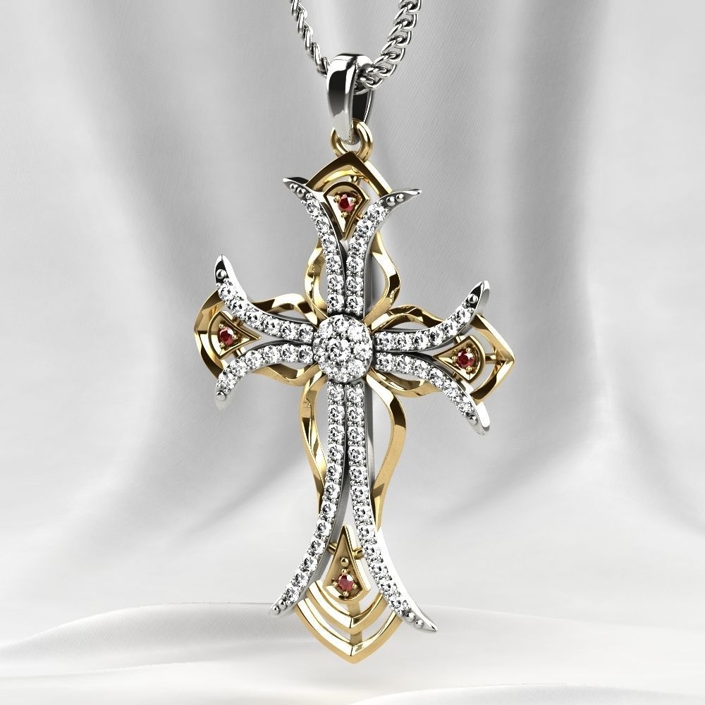 Rhoduim Golden Cross 3D print model_17