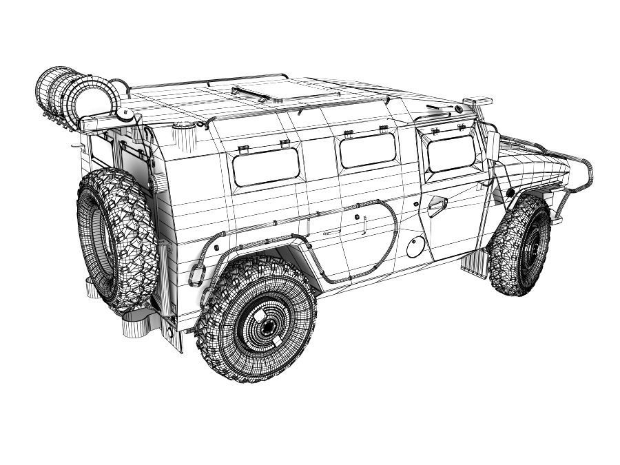 GAZ TIGR 3D model 3D model_24