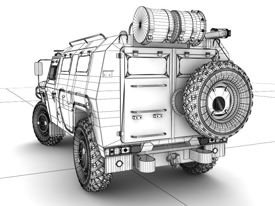 GAZ TIGR 3D model 3D model_19