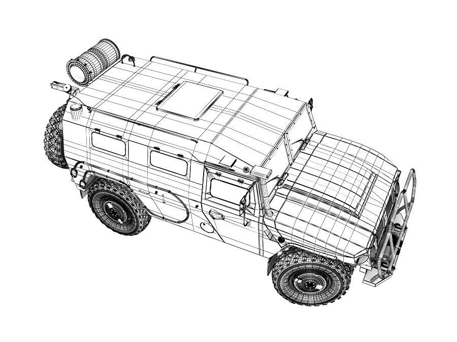 GAZ TIGR 3D model 3D model_21