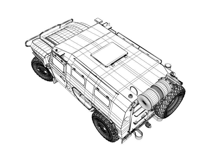GAZ TIGR 3D model 3D model_25