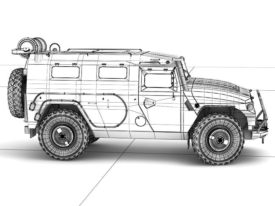 GAZ TIGR 3D model 3D model_17