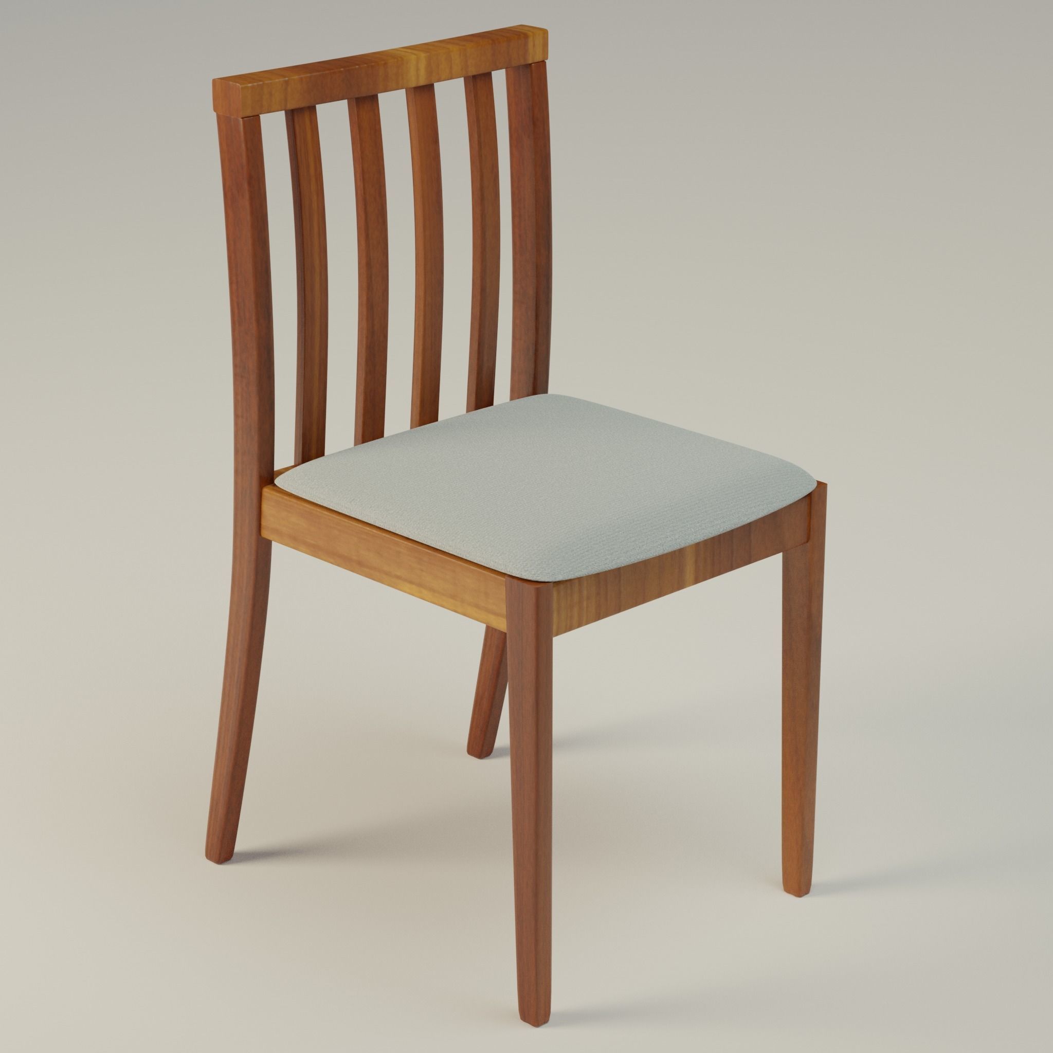 Low Poly Chair Collection with wooden legs Low-poly 3D model_11