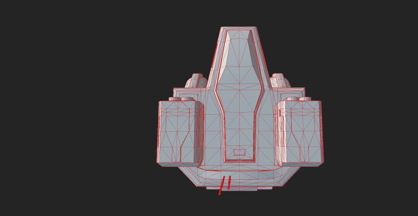 SCI FI WAR ROBOT Low-poly 3D model_12