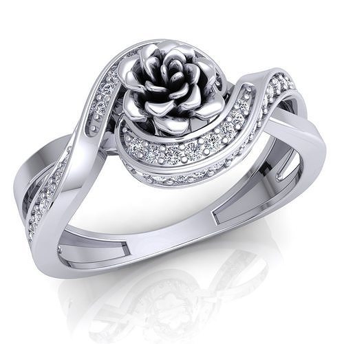 Rose Ring 76 3D print model