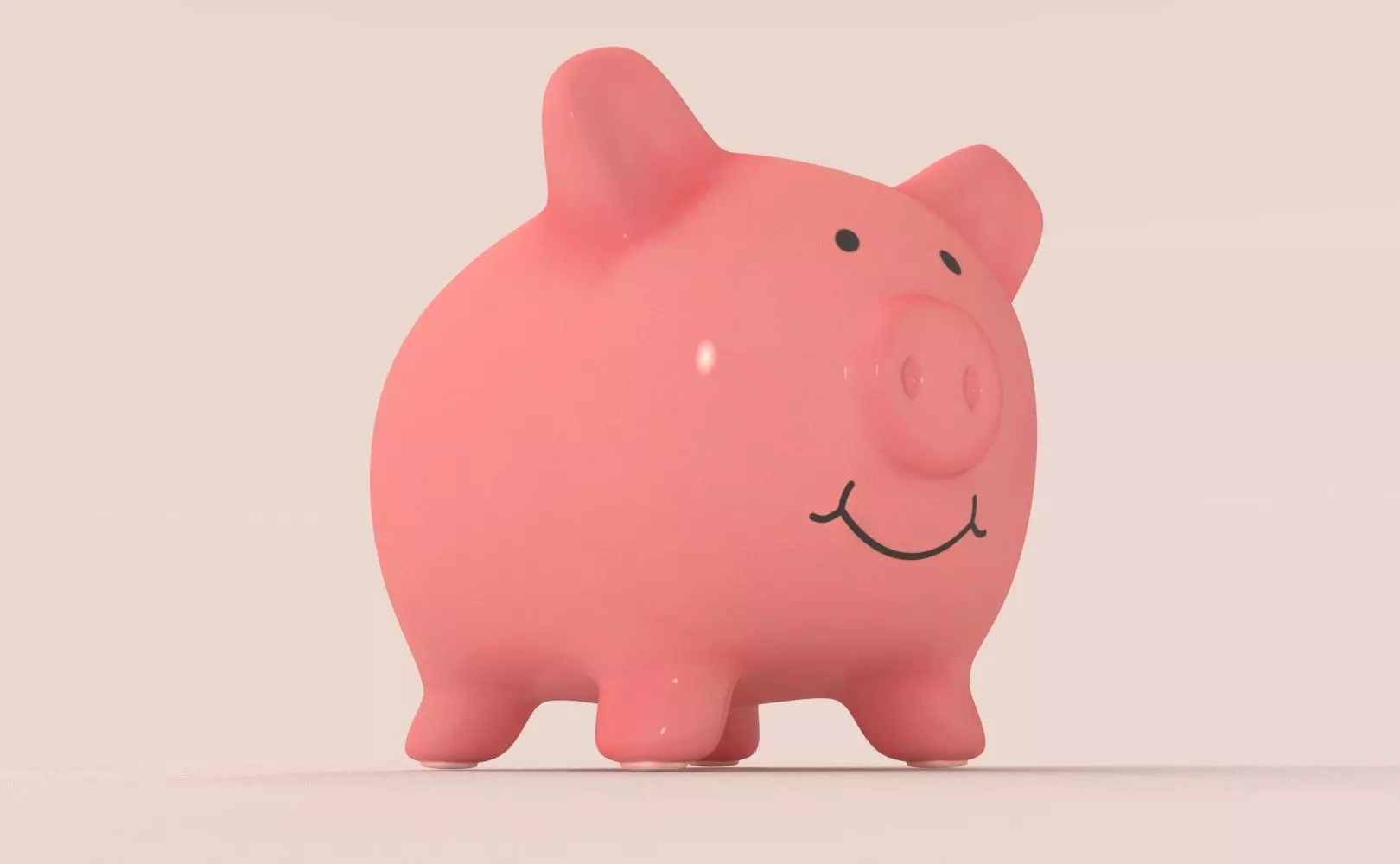 Piggy Bank Low-poly 3D model_0