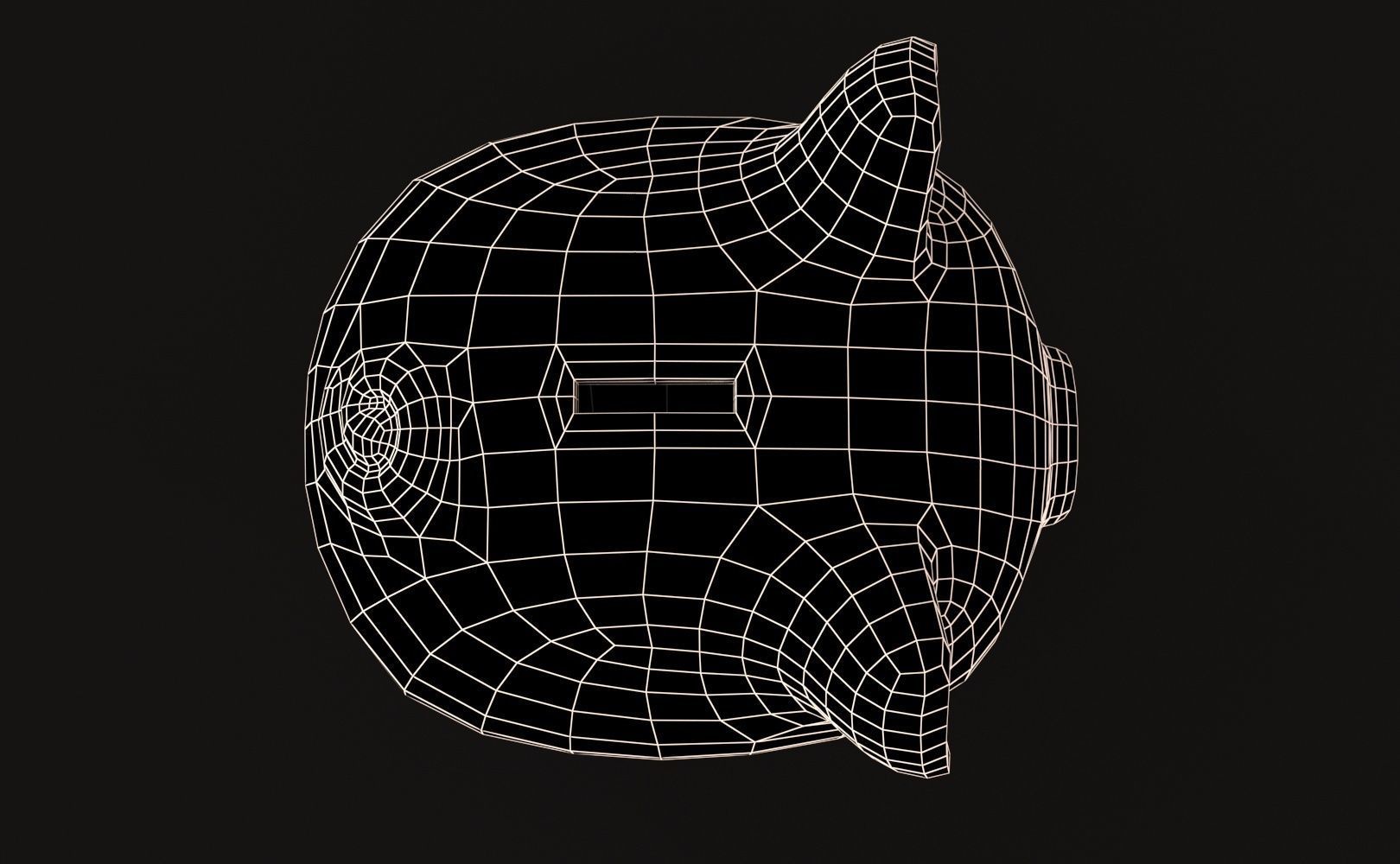 Piggy Bank Low-poly 3D model_15