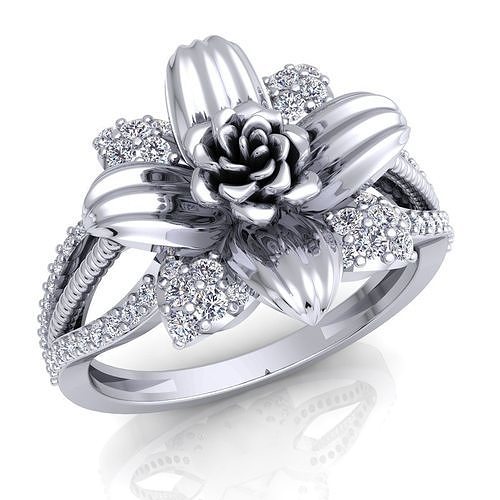 Rose Ring 77 3D print model