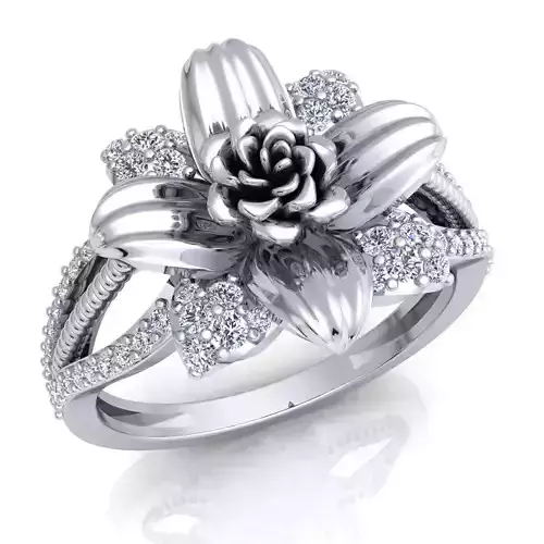 Rose Ring 77 3D print model
