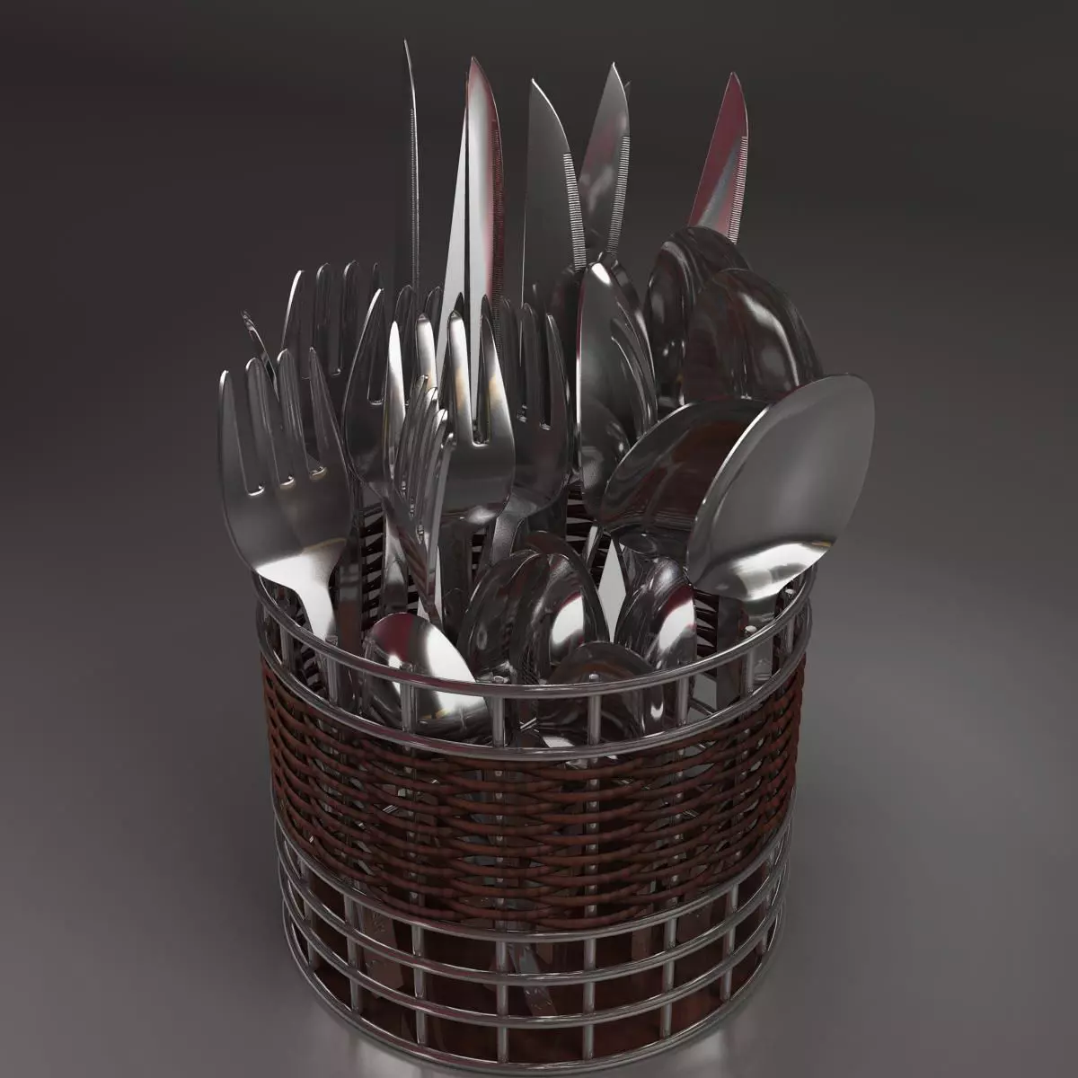 Cutlery box 3D model