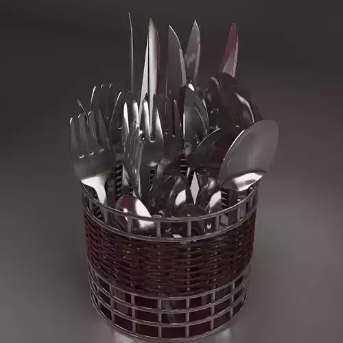 Cutlery box 3D model