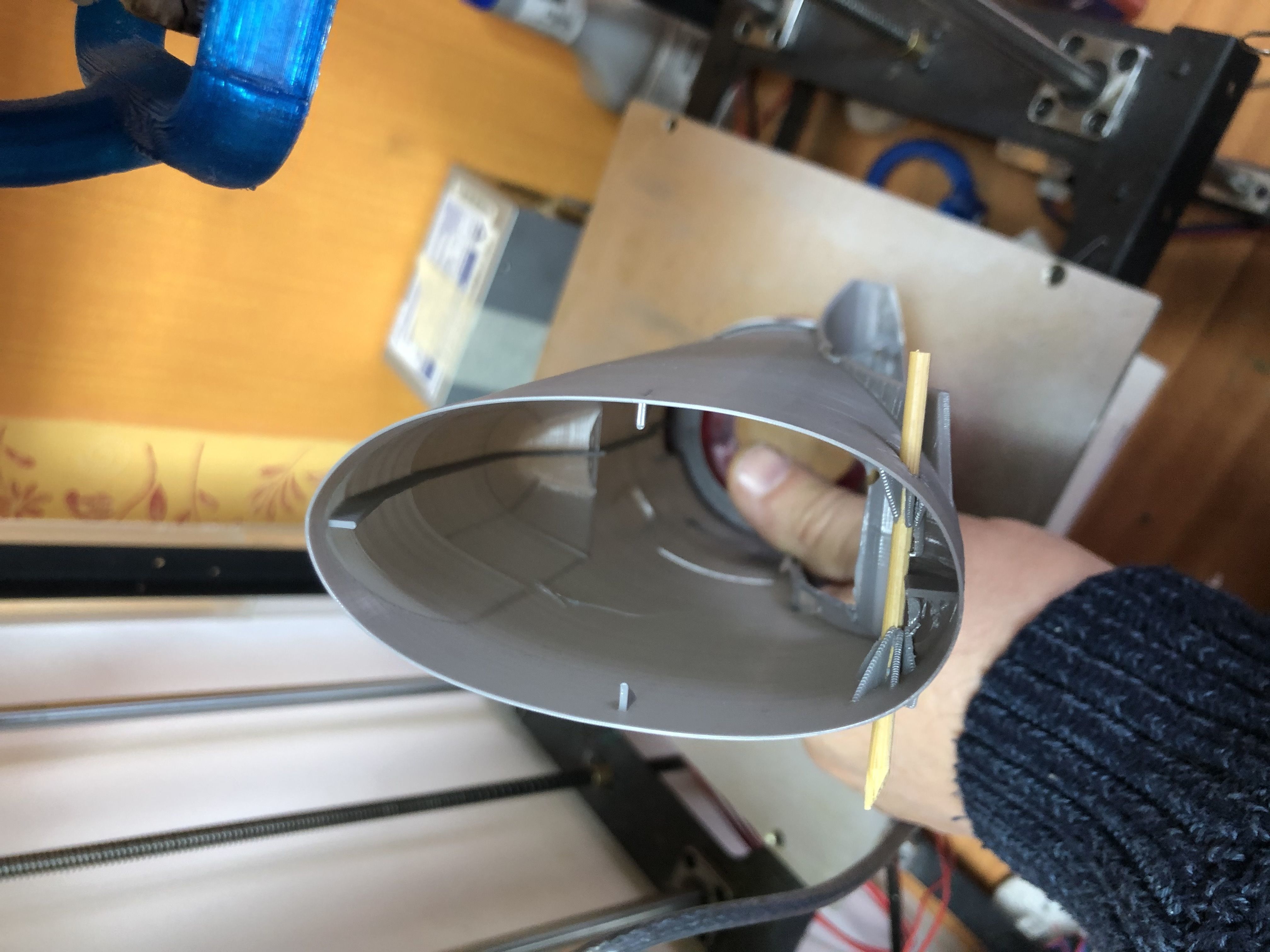 RC plane  LA5 FN 740mm wing 3D print model_6