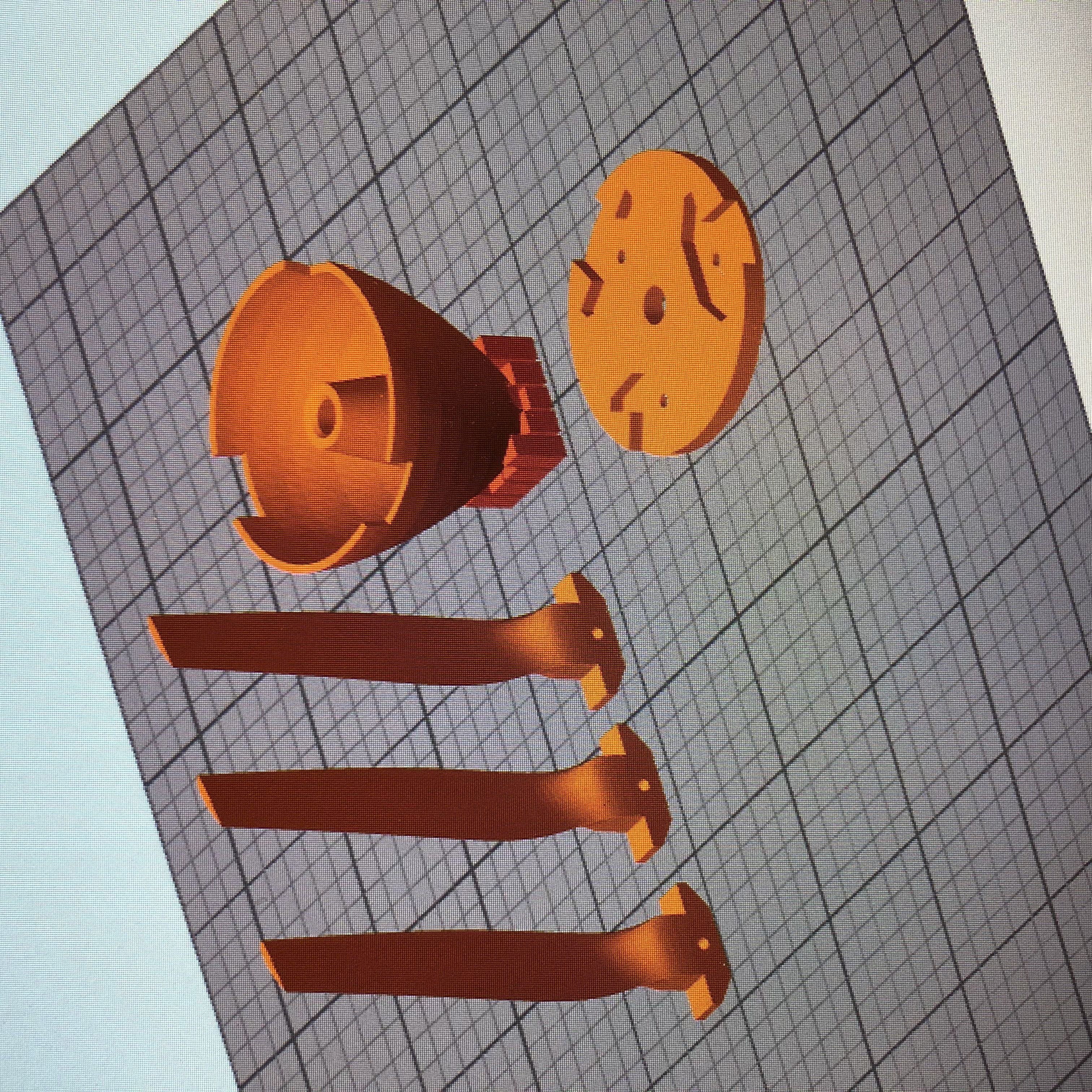 RC plane  LA5 FN 740mm wing 3D print model_30