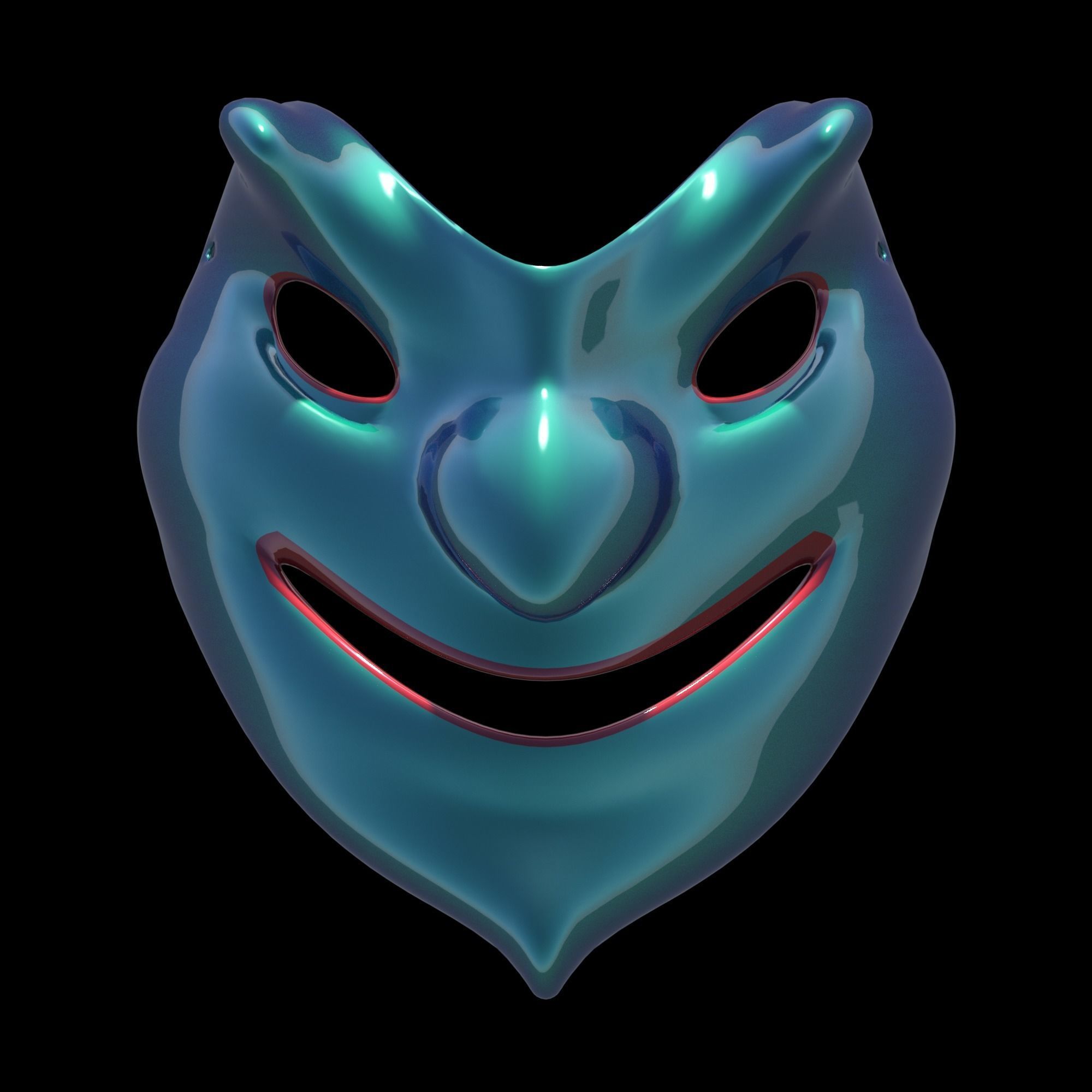 Carnival Mask1 3D print model_1