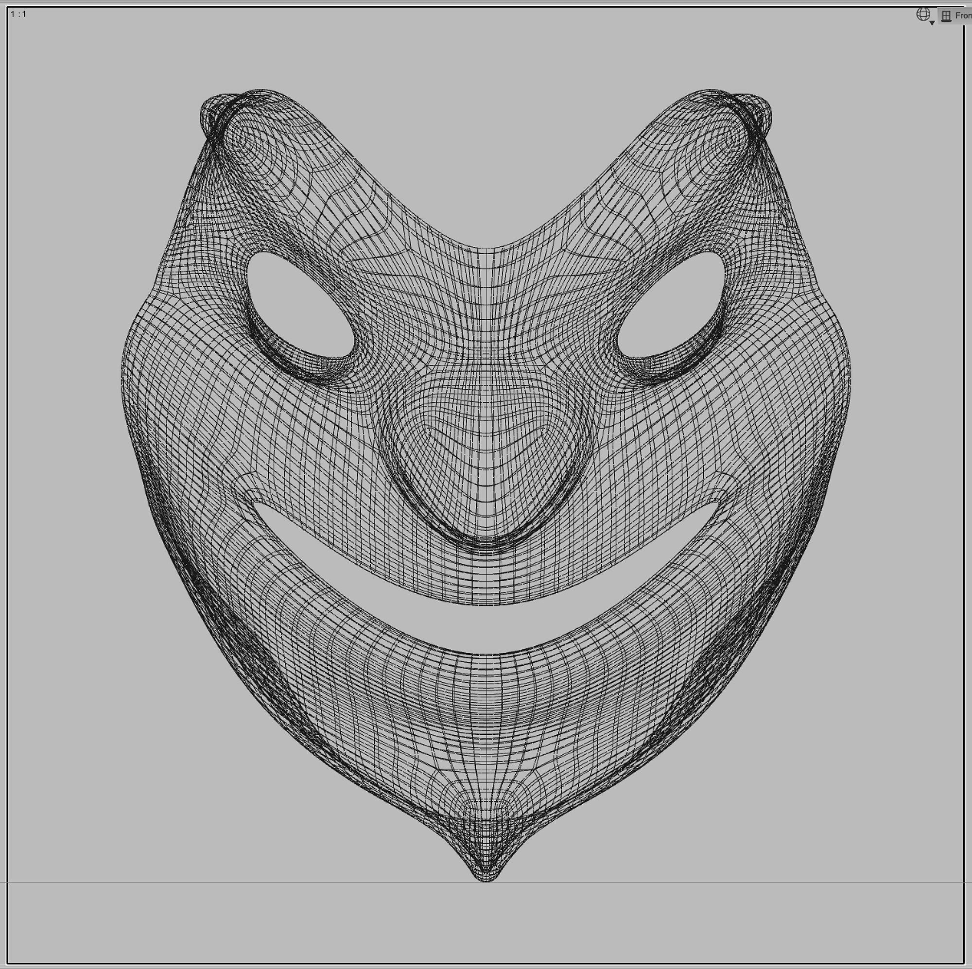 Carnival Mask1 3D print model_3