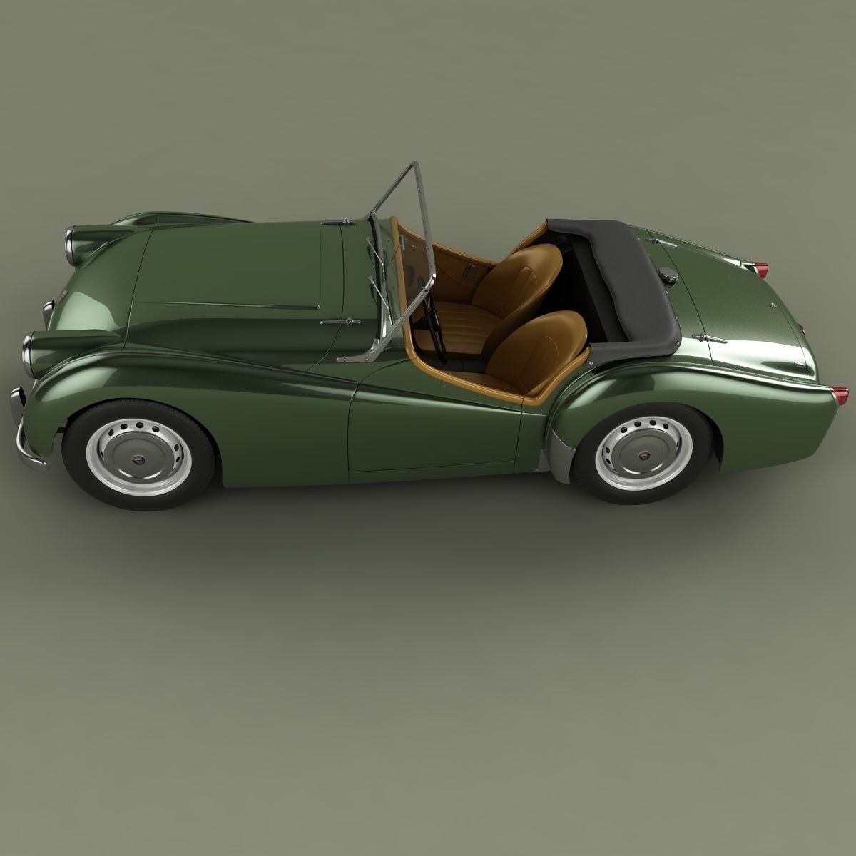 Triumph TR2 3D model_6