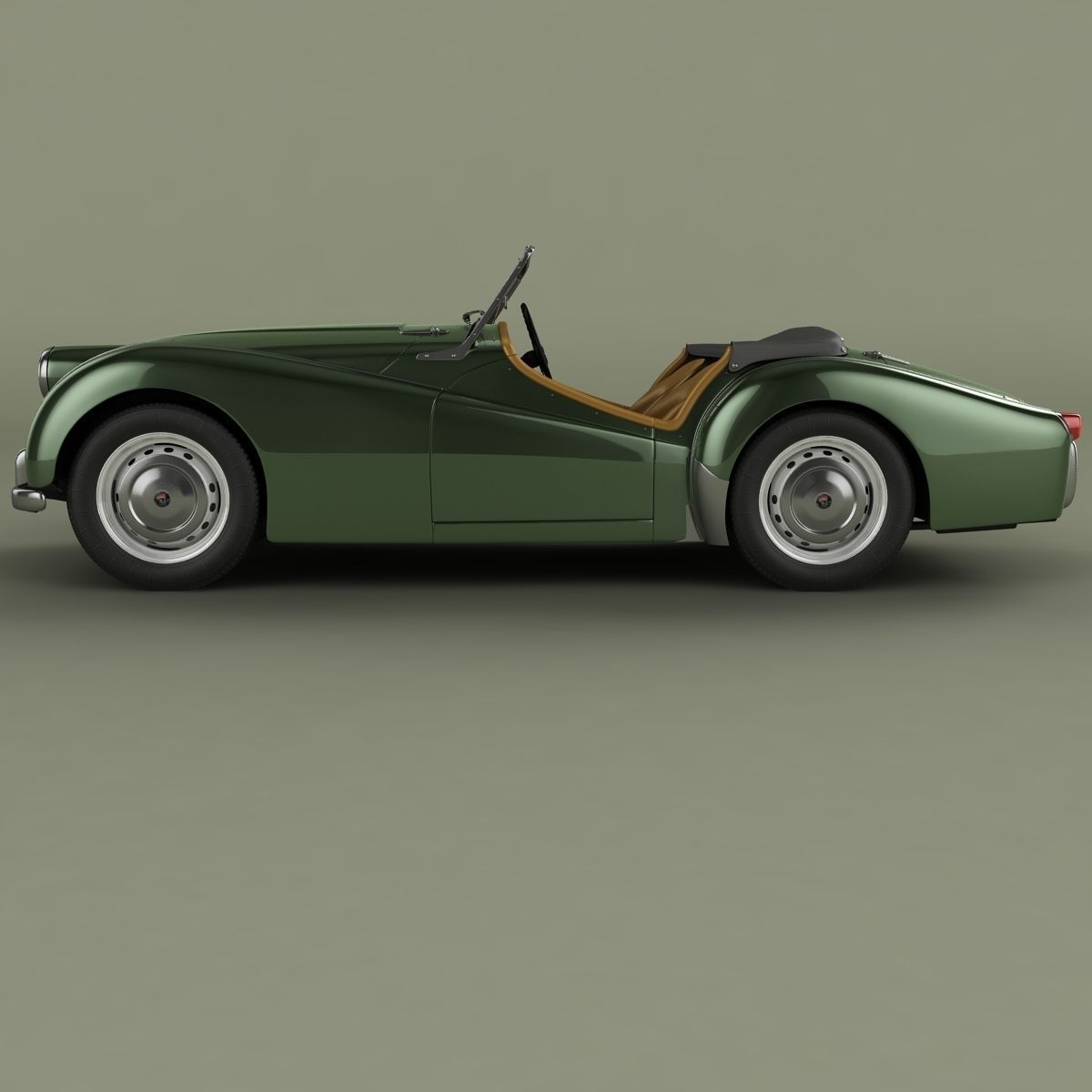 Triumph TR2 3D model_1