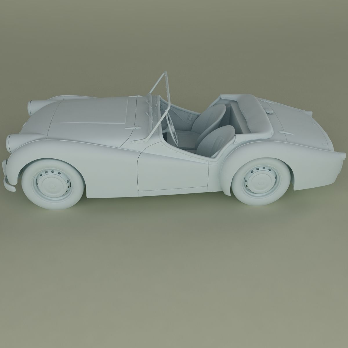 Triumph TR2 3D model_11