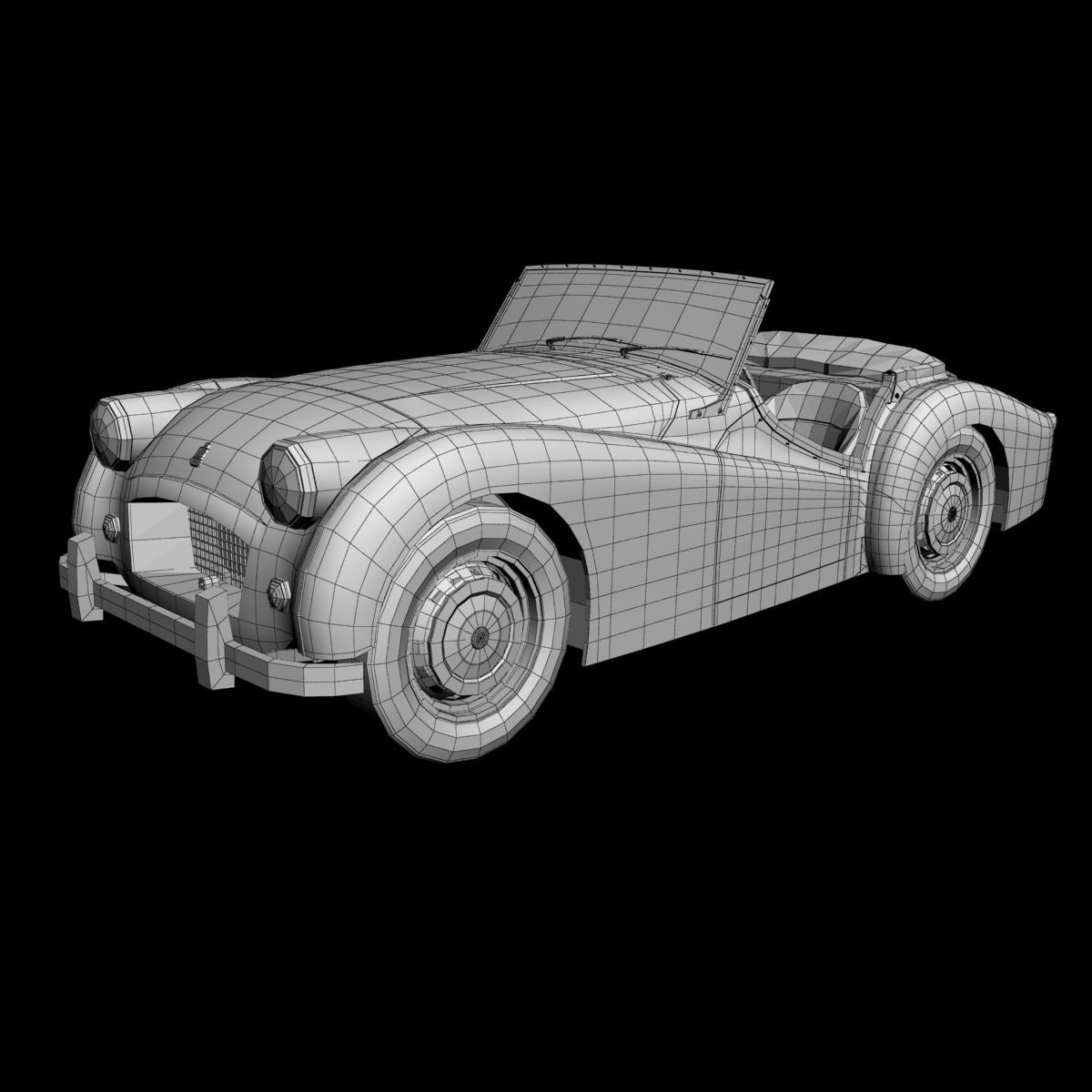 Triumph TR2 3D model_13