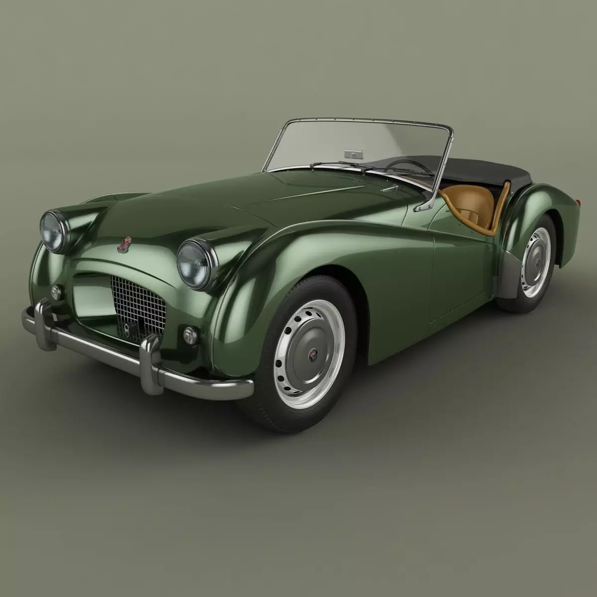 Triumph TR2 3D model_0