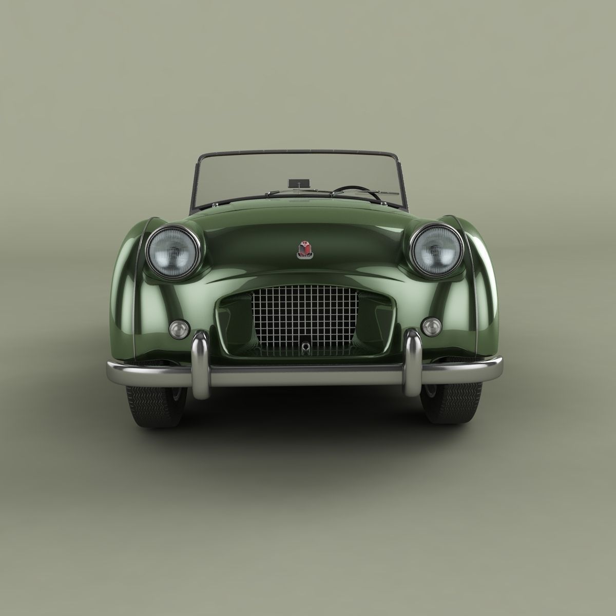 Triumph TR2 3D model_4