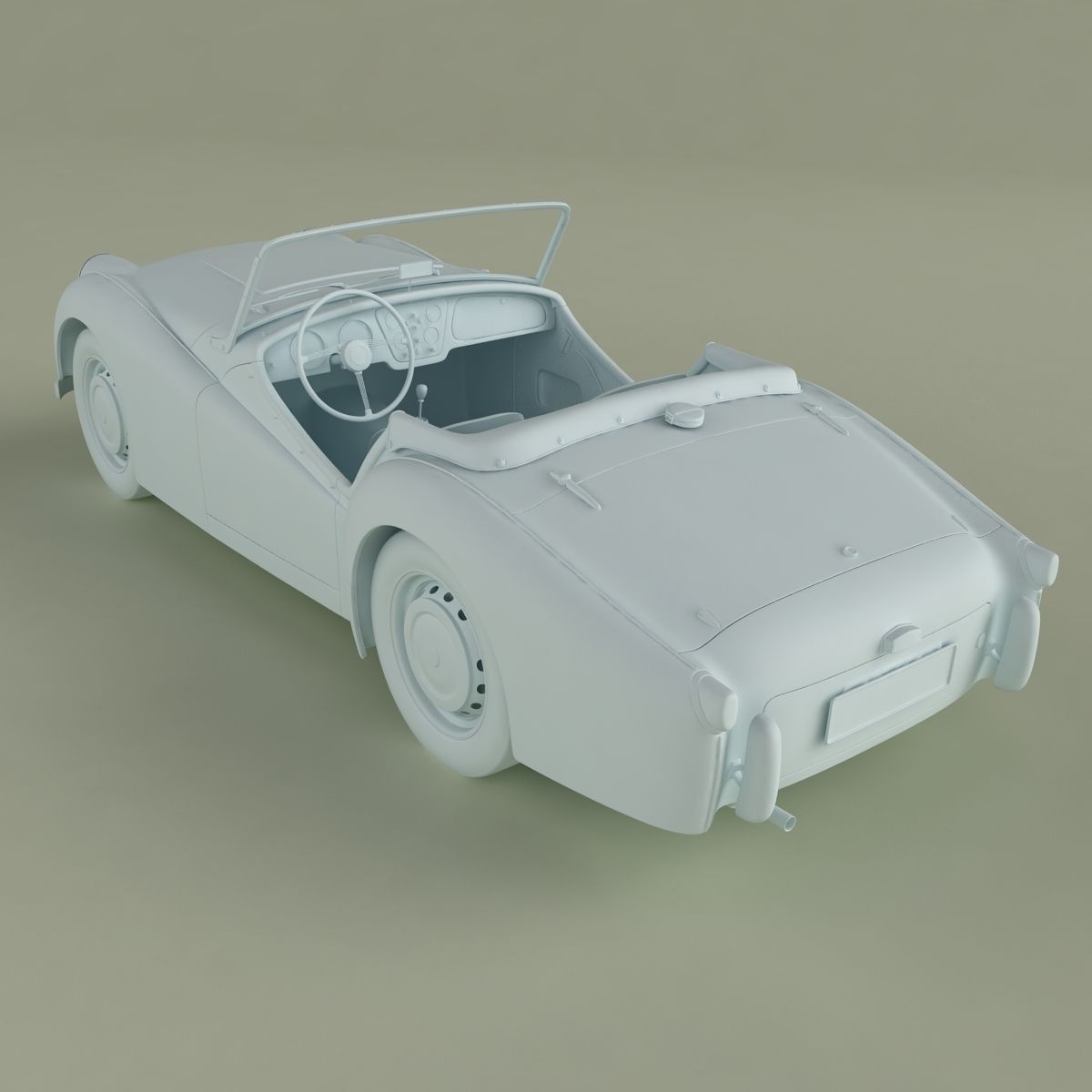 Triumph TR2 3D model_12