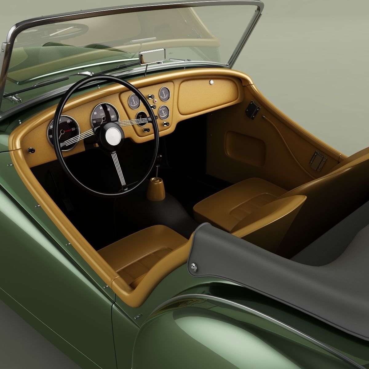 Triumph TR2 3D model_8