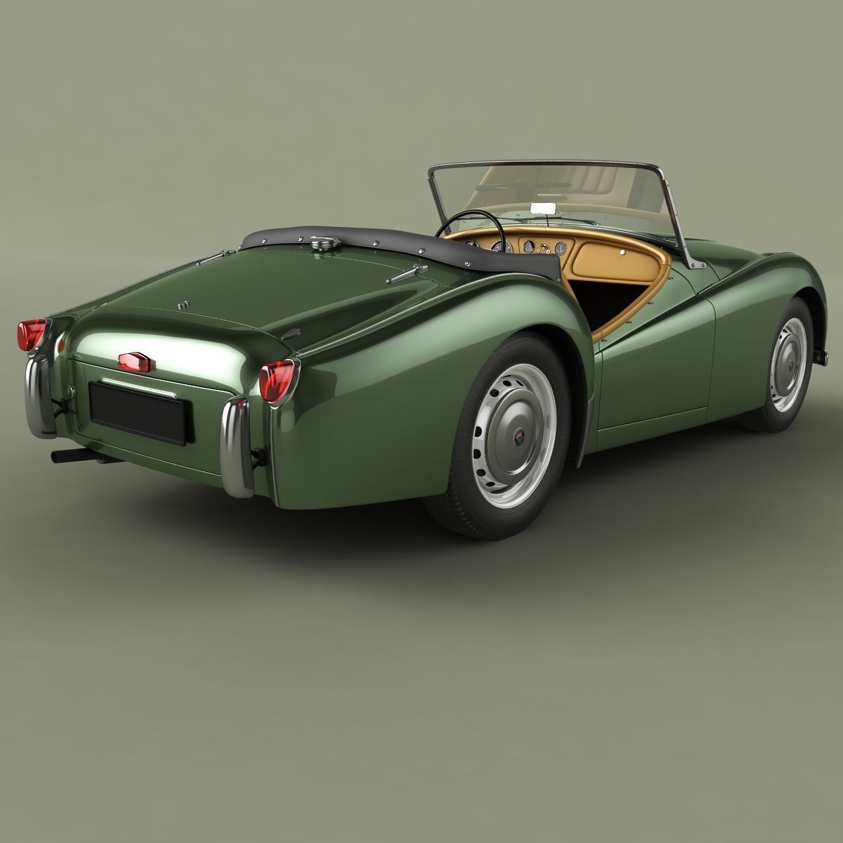 Triumph TR2 3D model_2