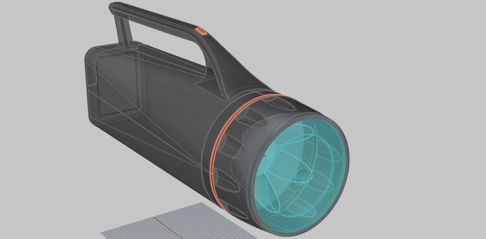 flash light 3D model_2