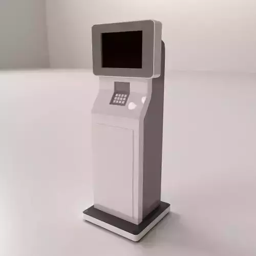 Computer Kiosk V2 3D model