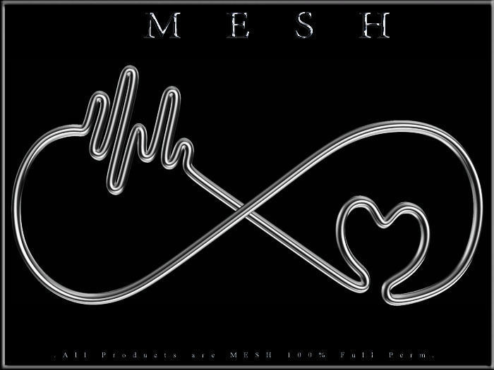 Infinity heart beat Low-poly 3D model_4