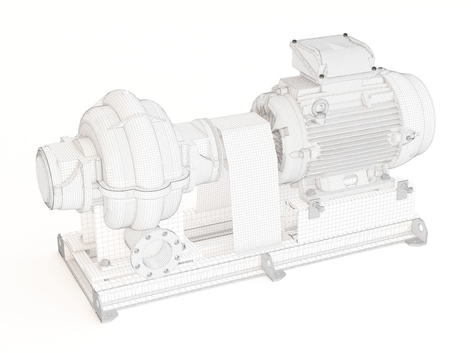 Pump water 3D model_1