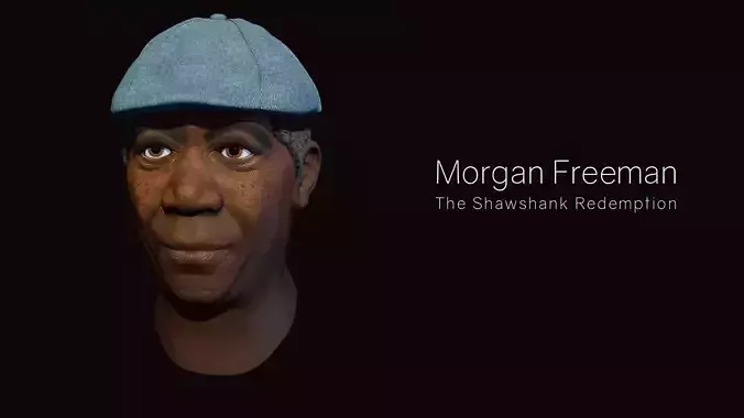 Morgan Freeman - Face 3D Model