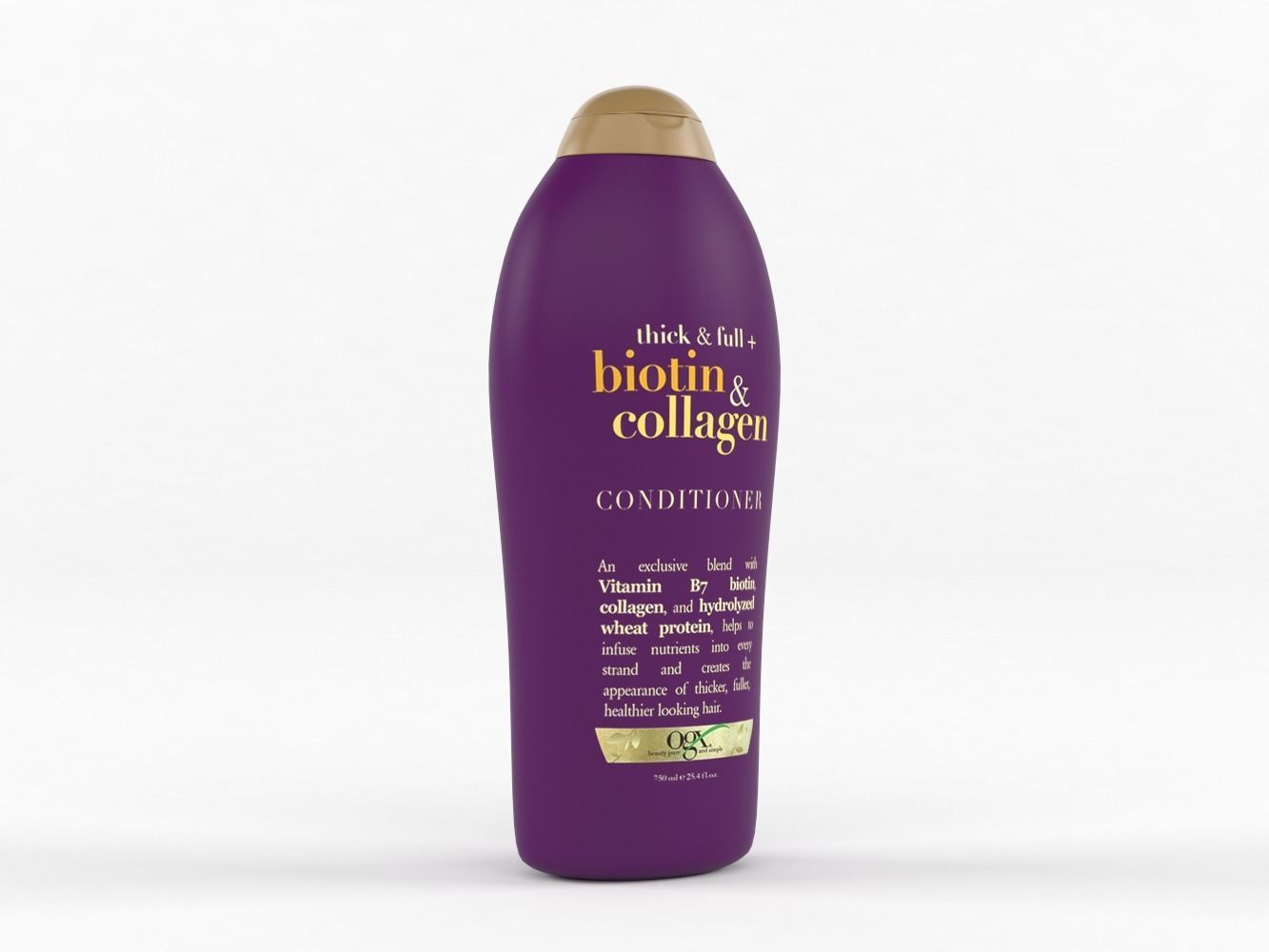 OGX Thick and Full Biotin and Collagen Shampoo and Conditioner 3D model_3