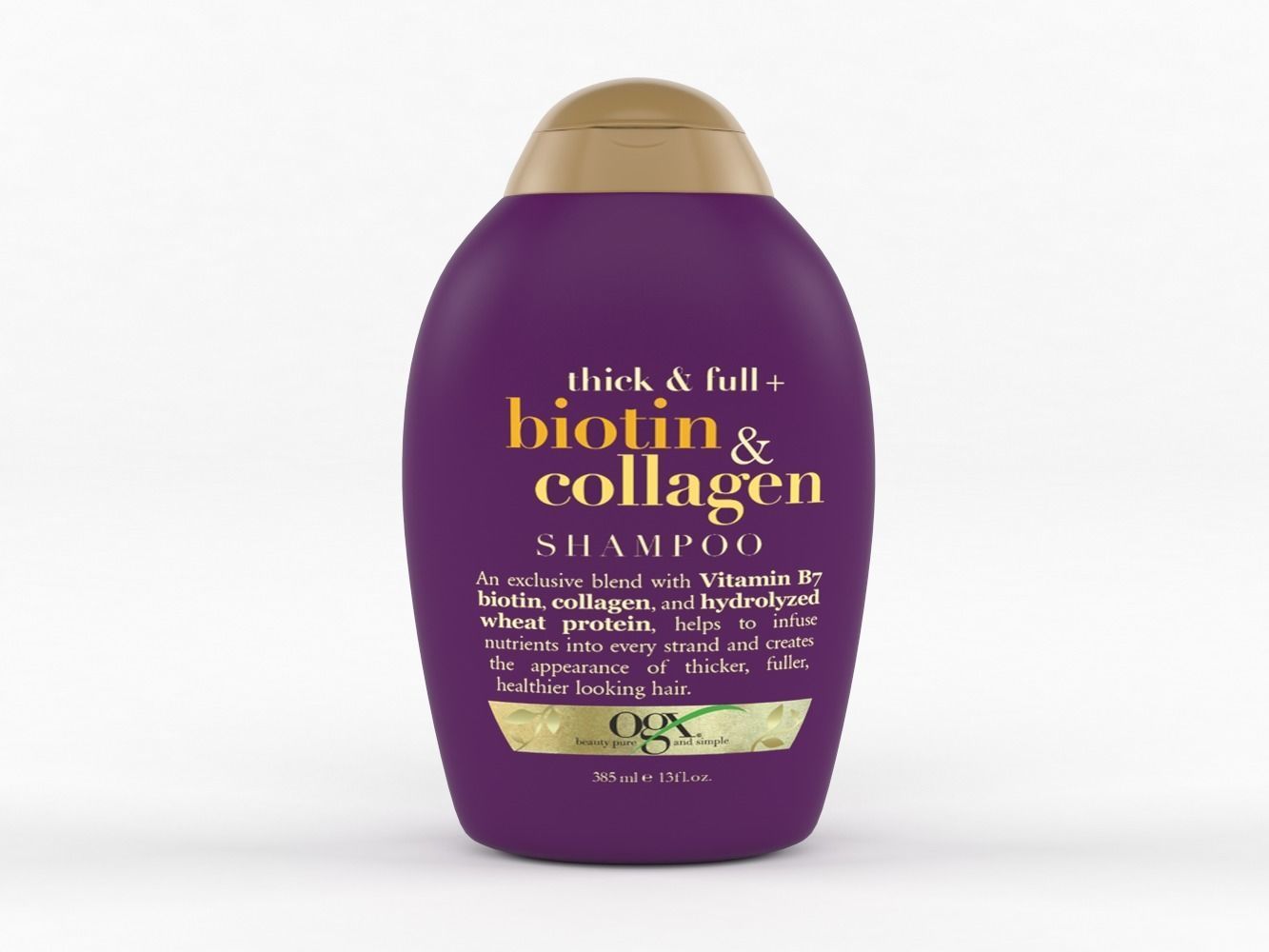 OGX Thick and Full Biotin and Collagen Shampoo and Conditioner 3D model_5