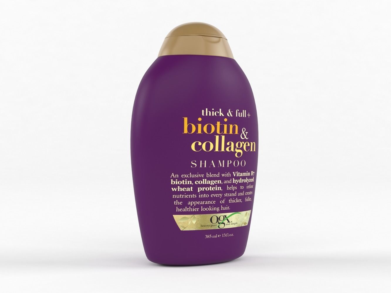 OGX Thick and Full Biotin and Collagen Shampoo and Conditioner 3D model_7