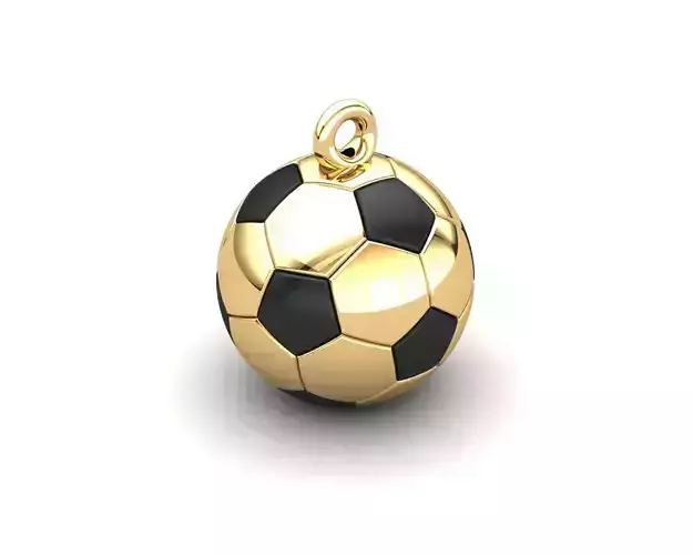 Soccer Ball with Enamel Fields