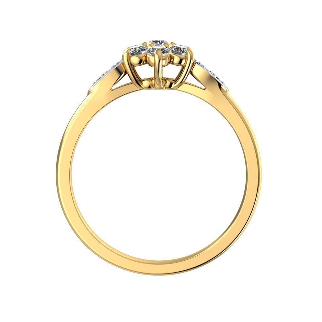 Engagement ring 3D print model_2