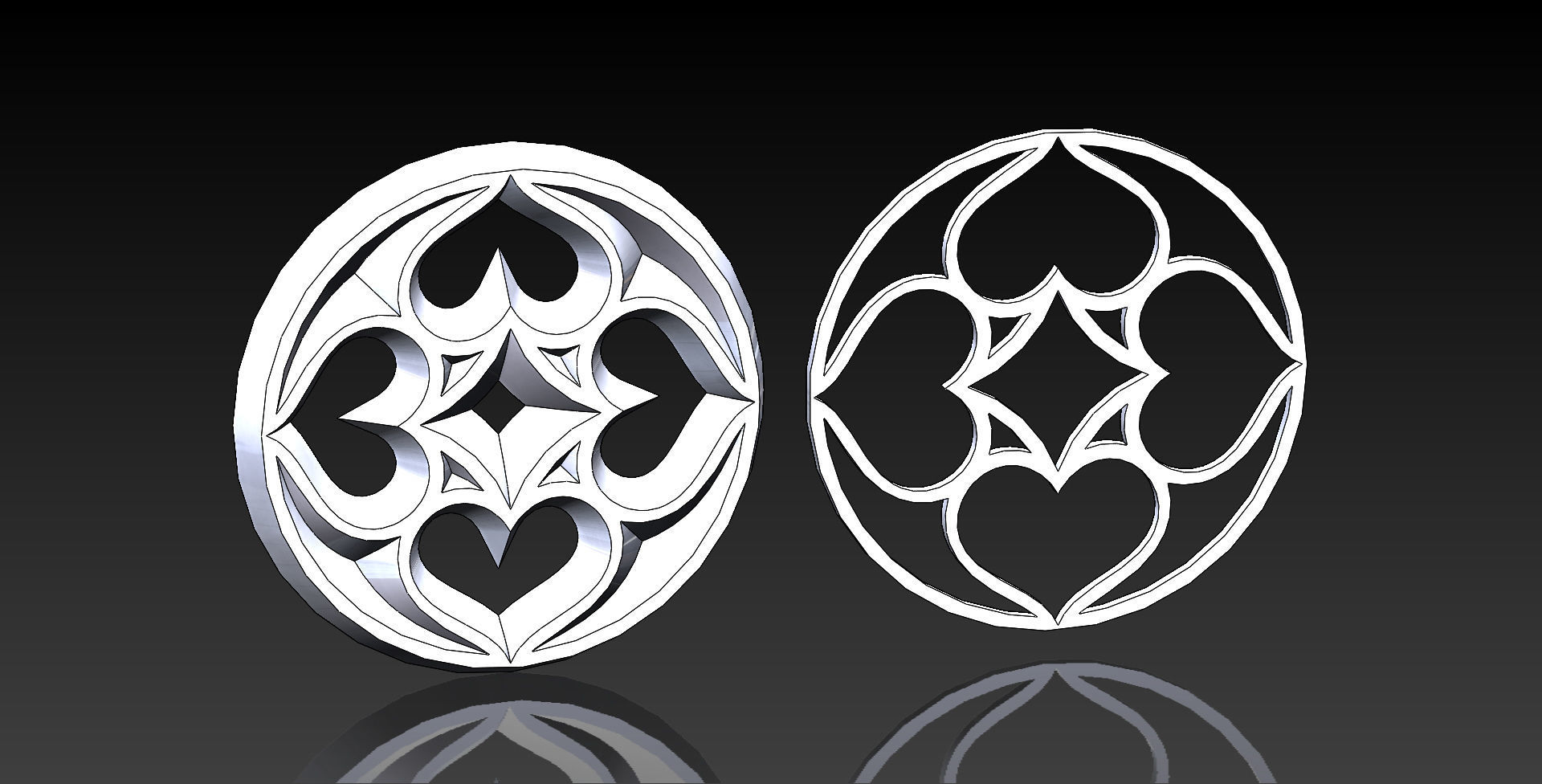 9 medieval ornaments 3D print model_3