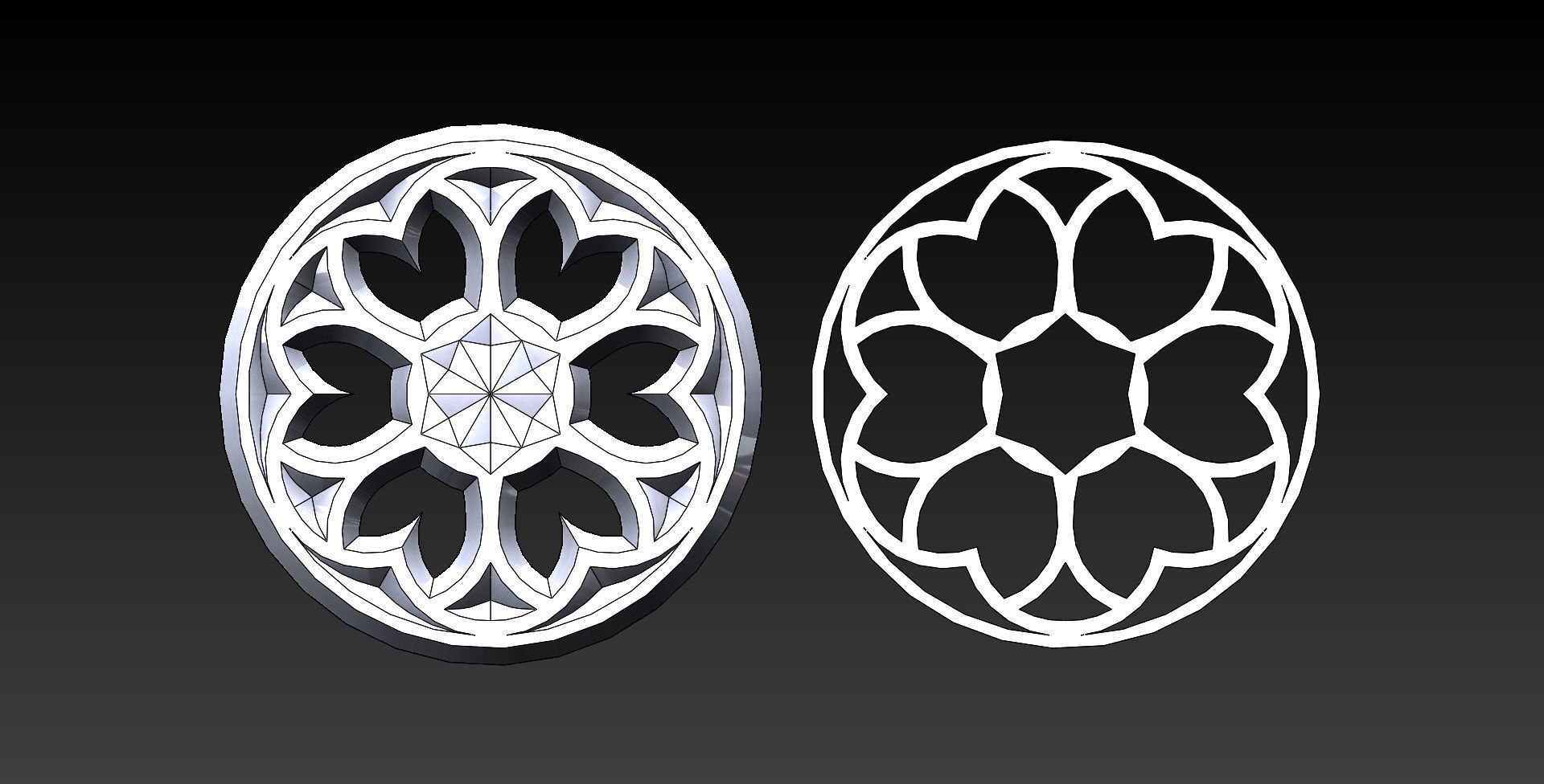 9 medieval ornaments 3D print model_8