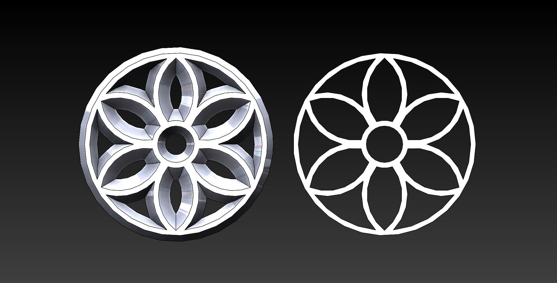 9 medieval ornaments 3D print model_7